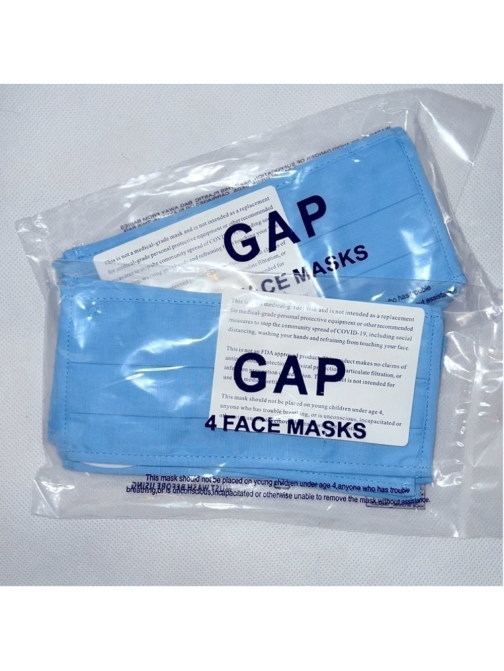 NEW!!! 2 Pack Gap 100% Cotton Non-Medical Face Masks - 8 masks total